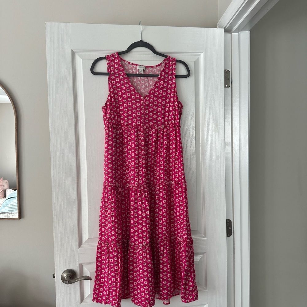 J. Crew Floral Pink Dress